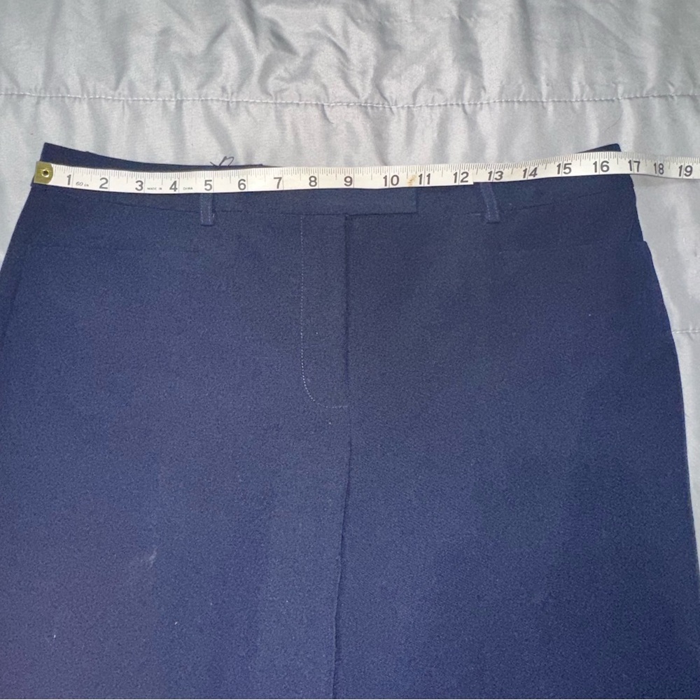 Tommy Hilfiger Women’s 10 Navy Wide Leg Dress Pants Office Career Business Wear - Picture 10 of 11